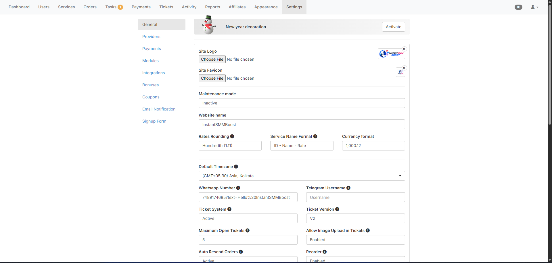 Dashboard Preview